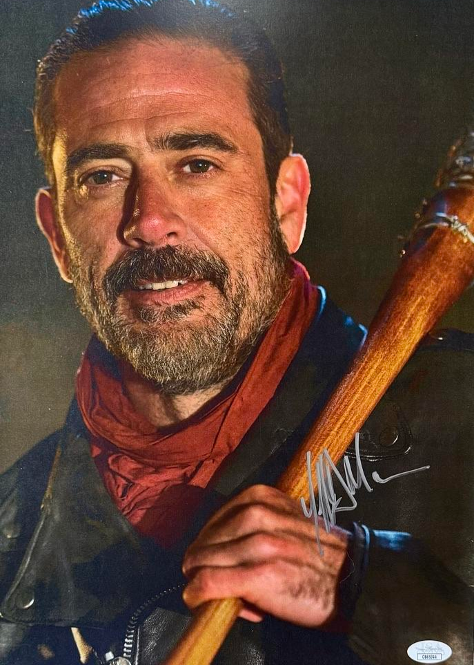 Jeffrey Dean Morgan Signed 11x17 Photo (Walking Dead) - JSA COA